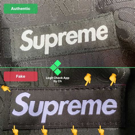 supreme school bag fake|how to check for fake supreme.